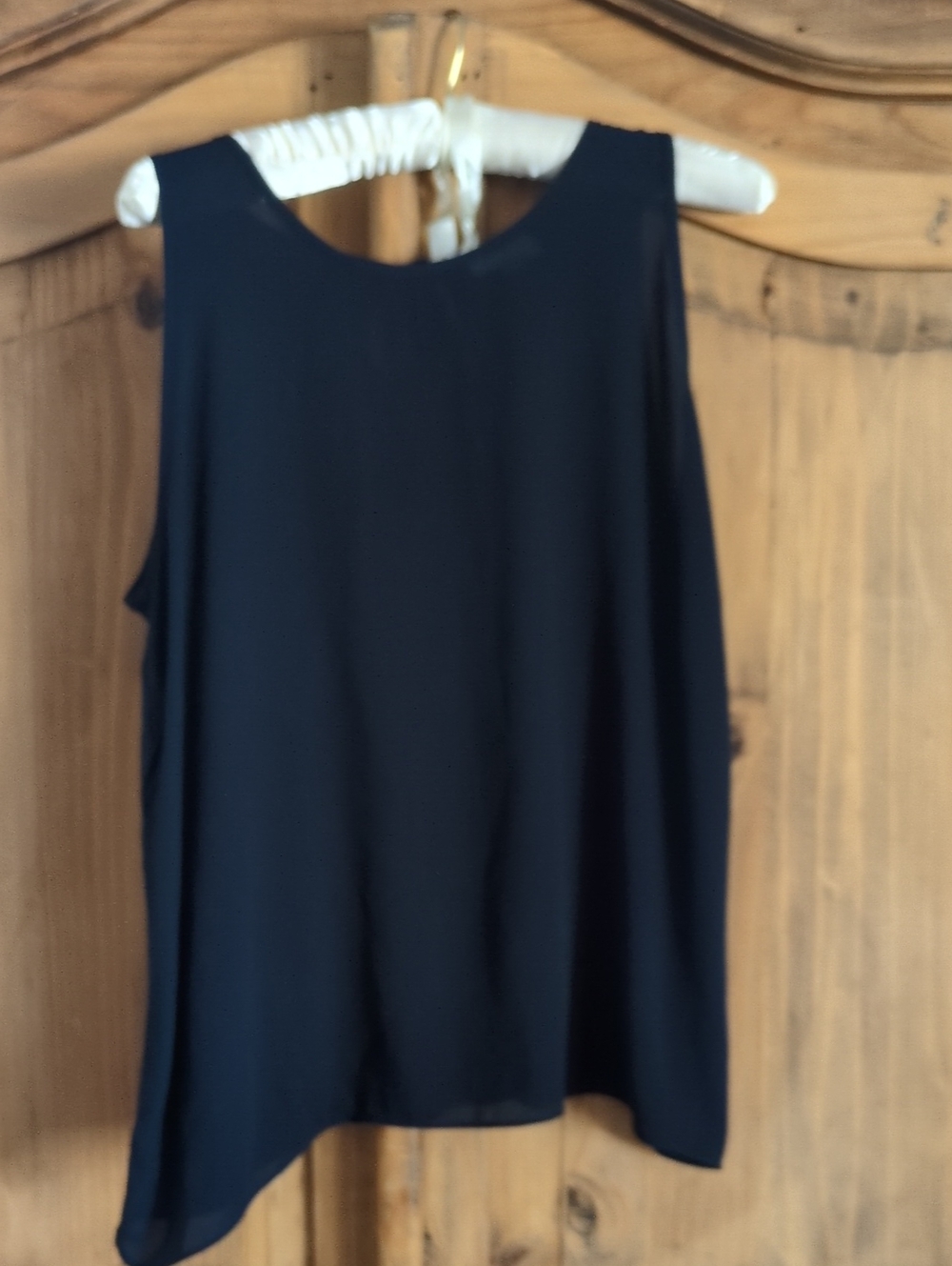 LOFT Navy Blue Scoop Neck Sleeveless Tank